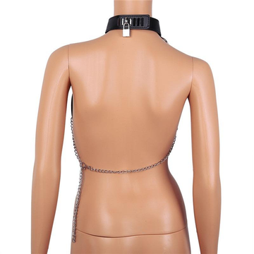 Sexy Body Chest Harness for Women with Many Chains / Body Harness Accessory in Fetish Fashion - EVE's SECRETS